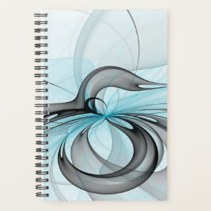 Agenda Arte fractal moderno gris antracita abstracto