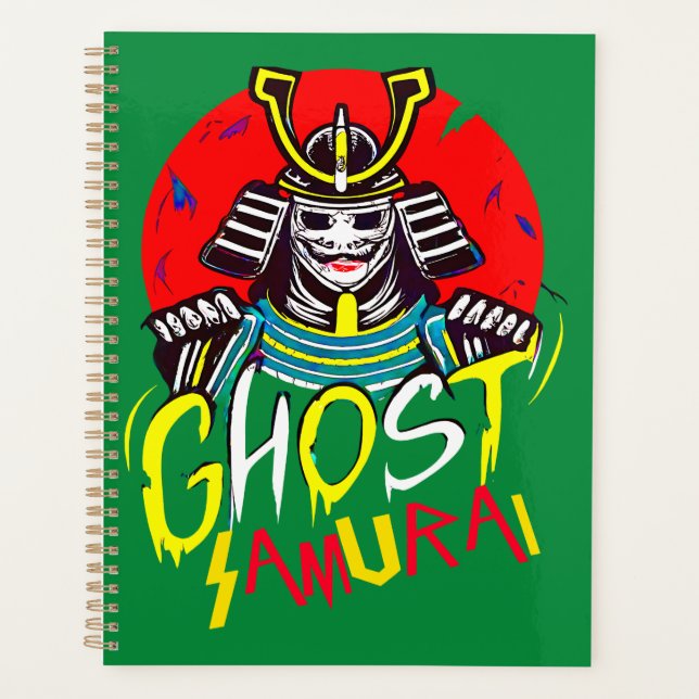 Agenda Arte marcial de Samurai fantasma japonés al estilo (Anverso)
