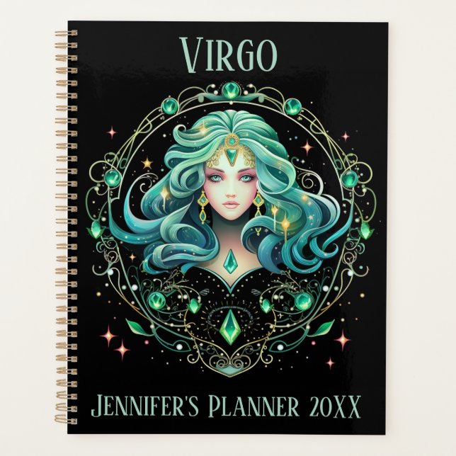 Agenda Arte Místico del Zodíaco de Virgo  (Anverso)