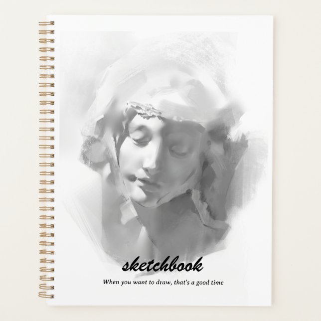 Agenda Arte mural Estatua de escayola Esbozo de mujer (Anverso)