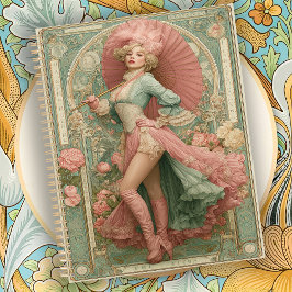 Agenda Arte Nouveau Circense Vintage Romántico