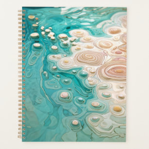Agenda Arte Oceánico Topográfico Abstracto