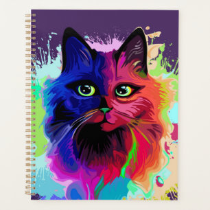 Agenda Arte pop psicodélico para gatos