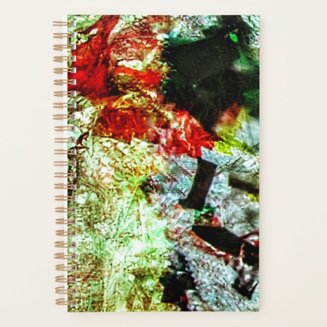 Agenda arte reciclado abstracto de textura blanda de plan (Anverso)