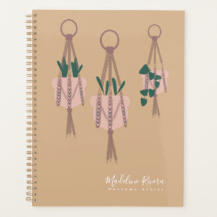 Agenda Artista de macramé diseño hecho a mano colgante pl
