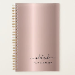 Agenda Artista de maquillaje de Salón de Belleza de Oro d