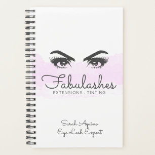Agenda Artista de maquillaje en la nube rosa y blanca Eye
