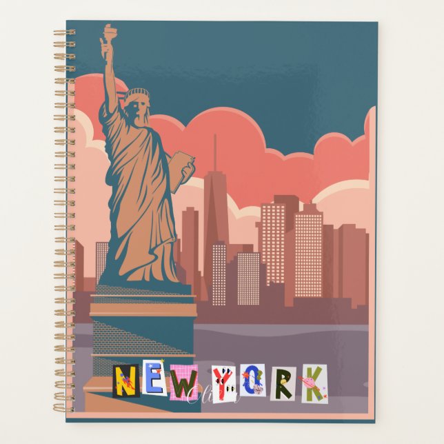 Agenda Artistic New York Skyline  Personalized  (Anverso)