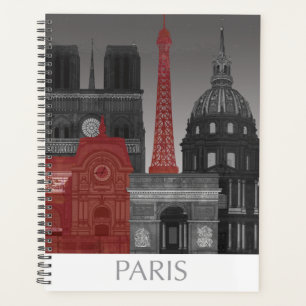 Agenda Ascensos de París por noche - Rojo