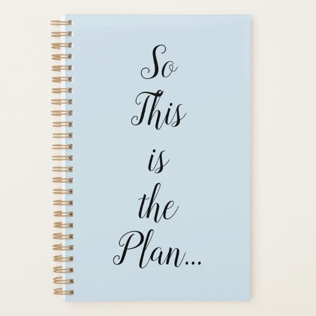 Agenda Así que este es el Plan Spiral Planner (Anverso)