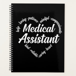 Agenda Asistente médico de Heart Word Cloud