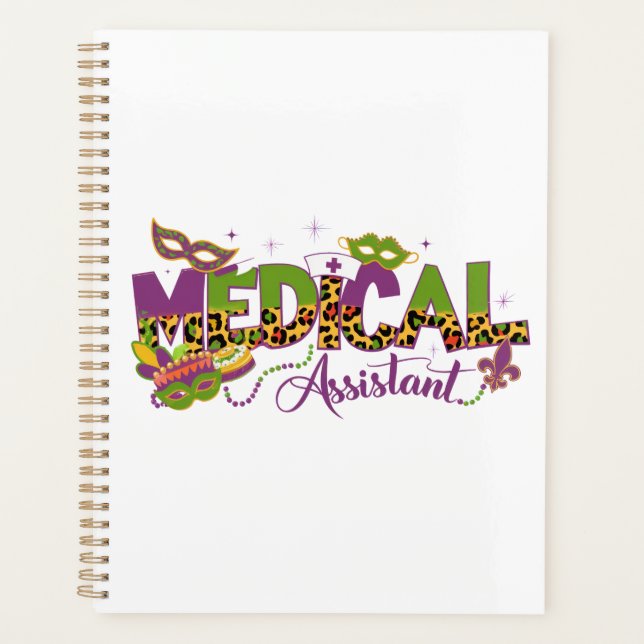 Agenda Asistente Médico - Mardi Gras (Anverso)