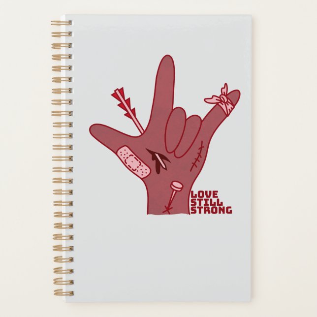 Agenda ASL ILY Design - Love Wounded But Still Strong (Anverso)