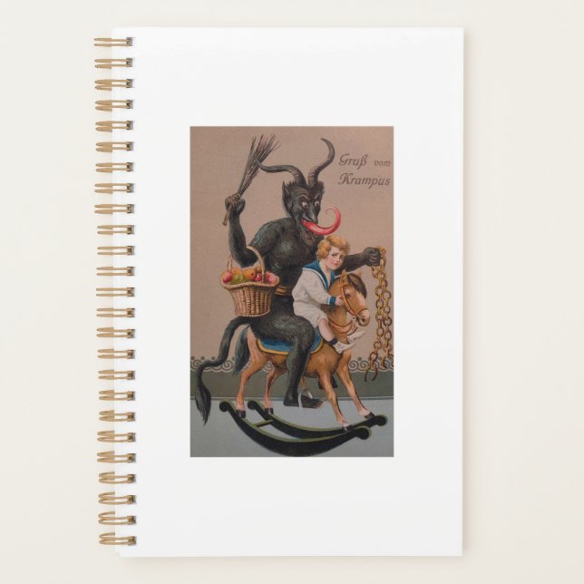 Agenda Asombroso Gruss Vom Krampus Demon Navidades Devil  (Anverso)