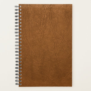 Agenda Aspecto de textura de cuero Piel de vaca marrón