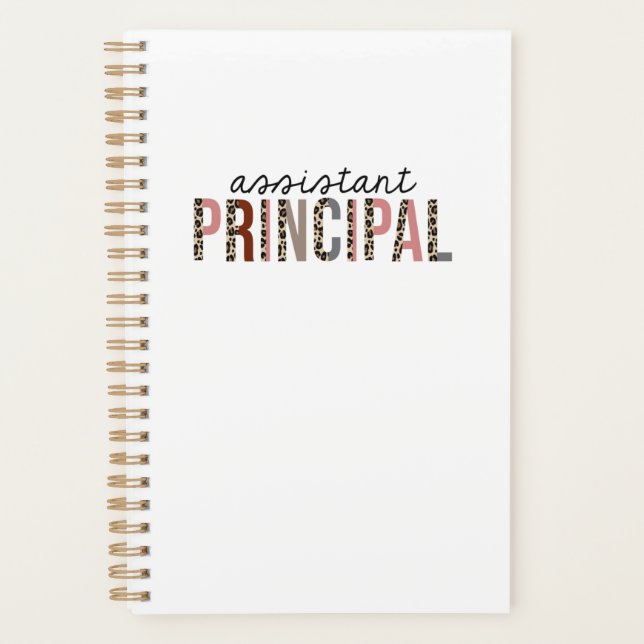 Agenda Assistant Principal Leopard Print Funny (Anverso)