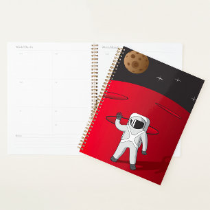Agenda Astronauta en el planeta rojo del Explorador espac