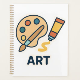 Agenda Asunto del arte - Paleta de pintura y pincel