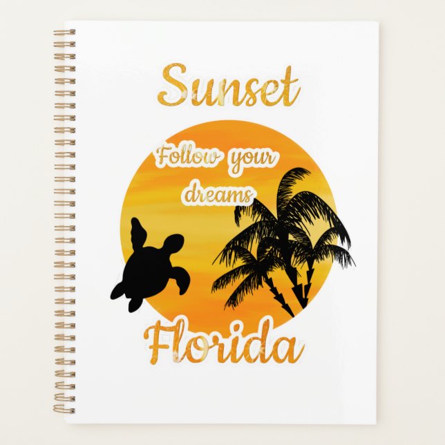 Agenda Atardecer lindo en Florida   (Anverso)