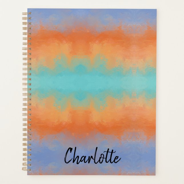 Agenda Atardecer Retro  (Anverso)