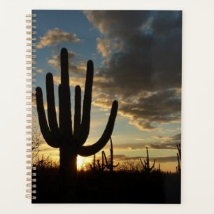 Agenda Atardecer Saguaro II Paisaje del Desierto de Arizo