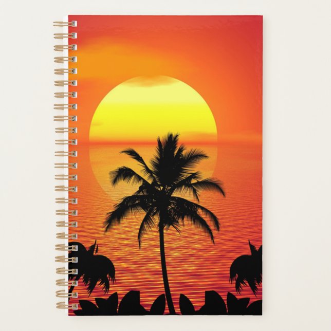 Agenda Atardecer Tropical (Anverso)