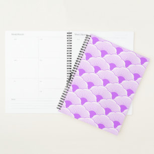 Agenda Atardecer, violeta tonal, textura de hormigón