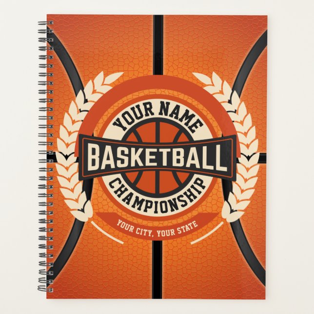 Agenda Atleta Personalizado jugador de equipo de balonces (Anverso)