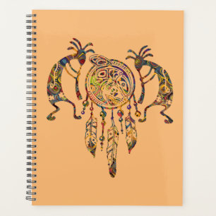 Agenda Atrapasueños de ballena Kokopelli nativo americano