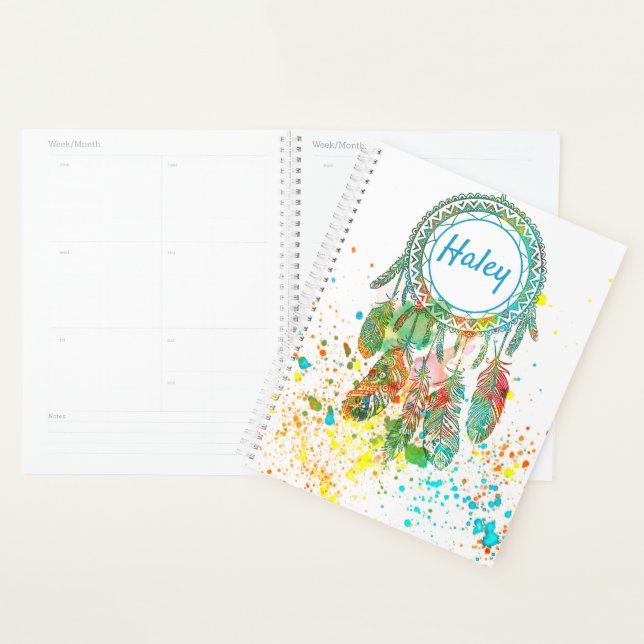 Agenda Atrapasueños salpicado personalizado  (Demostración)
