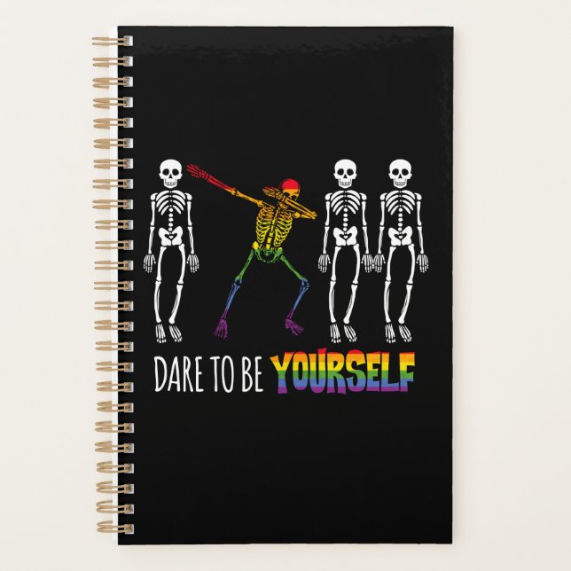 Agenda Atrévete A Ser Tu Mismo Halloween Dabbing Skeleton (Anverso)