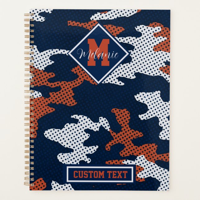 Agenda Auburn Deep-South Tiger Spirit Camo  (Anverso)