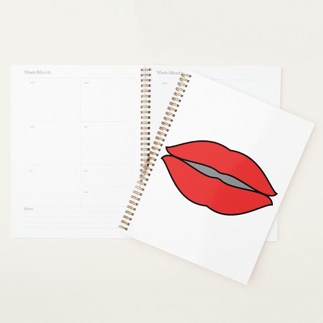 Agenda Audaz arte pop de los labios rojos (Subido por el creador)