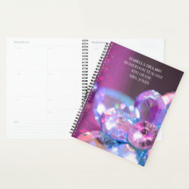Agenda Aula escolar Mystical Blue Violet Jewels