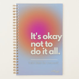 Agenda aura, motivación con pegatina