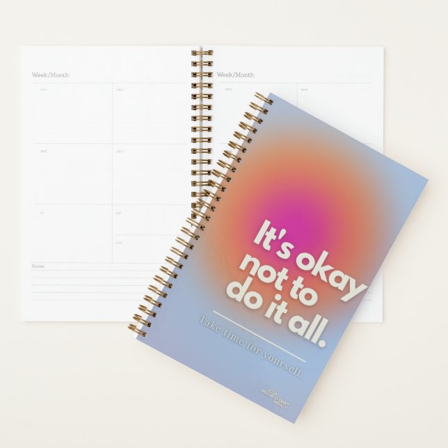 Agenda aura, motivación con pegatina (Demostración)