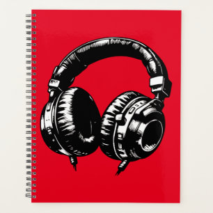 Agenda Auriculares de Música DJ Black Music