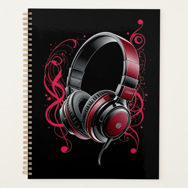 Agenda auriculares rojos (Anverso)