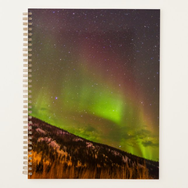Agenda Aurora Borealis | Montañas Fairbanks Alaska (Anverso)