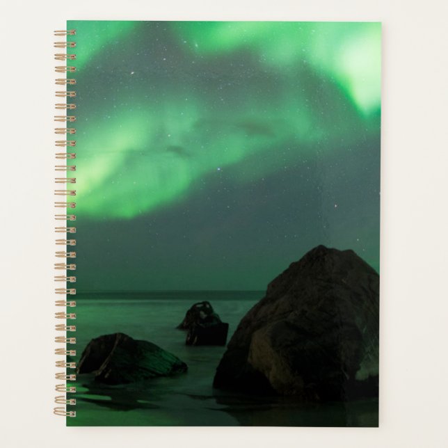 Agenda Aurora Borealis | Playa Lofoten Noruega (Anverso)