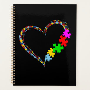 Agenda Autista   Pieza de rompecabezas del corazón de la