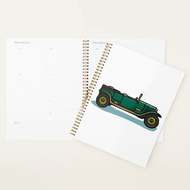 Agenda Automóvil Green Vintage Classic Old Timer (Subido por el creador)