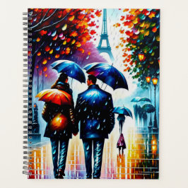 Agenda Autumn Rain Eiffel Tower París Francia