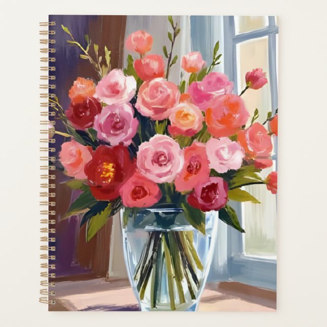 Agenda Autumn Rose Bouquet Floral Fall (Anverso)