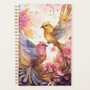 Agenda Ave colorida de fantasía