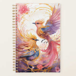 Agenda Ave colorida de fantasía