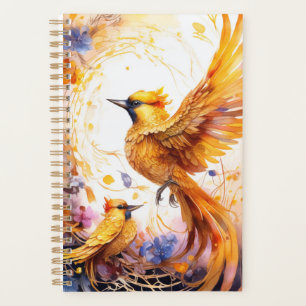 Agenda Ave colorida de fantasía