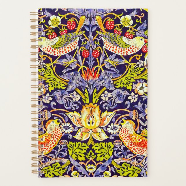 Agenda Aves del ladrón de fresas William Morris (Anverso)