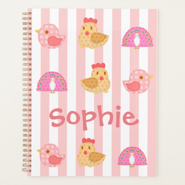 Agenda Aves dultas y cortas (Anverso)