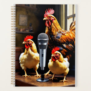 Agenda Aves en Sesión – Gallinas con Mic y Grabadora